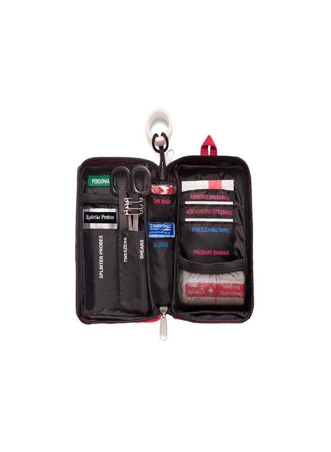 SURVIVAL Compact First Aid Kit - Emergencies Small Kits for Car, Hiking, Camping, Sports, Cycling, Mountain Biking, Mountaineering -27 Pieces - Image 2