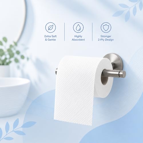 Careswipe 2 Ply Toilet Tissue Roll Family Pack 6-in-1 | 1080 Pulls | 180 Pulls X 6 Rolls | Soft And Highly Absorbent Toilet Paper | 100% Natural Virgin Cellulose Fiber - Image 2
