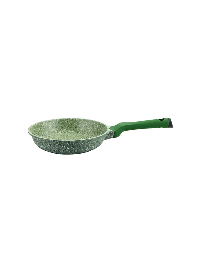 Prestige 24 cm Granite Non-Stick Aluminium Fry Pan, Ergonomic Handle, Dishwasher Safe, PFOA Free, Green - Image 2