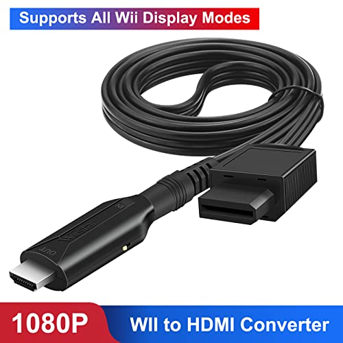 Wiistar Wii to HDMI Converter Wii HDMI Adapter Cable 1m/3.2ft 1080P for Full HD Device Video Converter 720/1080P Supports All Wii Display Modes - Image 2