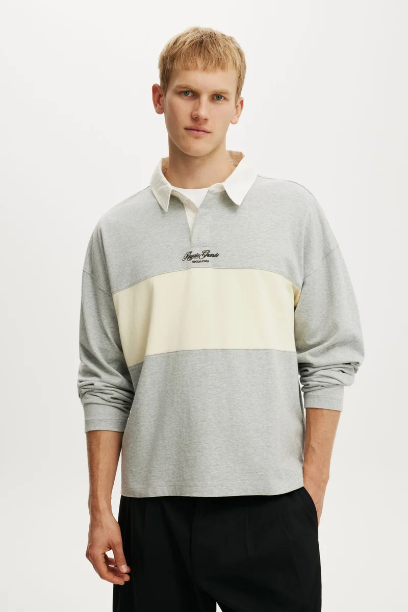 Cotton On Box Fit Rugby Polo