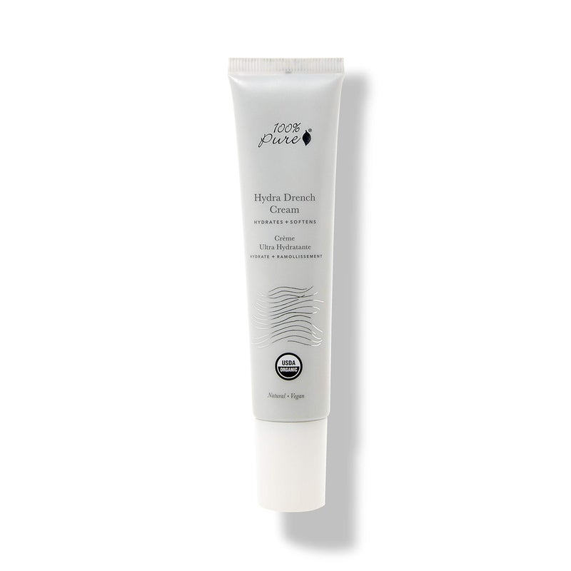 100 % Pure 100% PURE Hydra Drench Cream, Daily Face Moisturizer with Hyaluronic Acid, Rose Water, Skin Care for All Skin Types, Natural Face Cream - 1.4 Fl Oz - Image 1