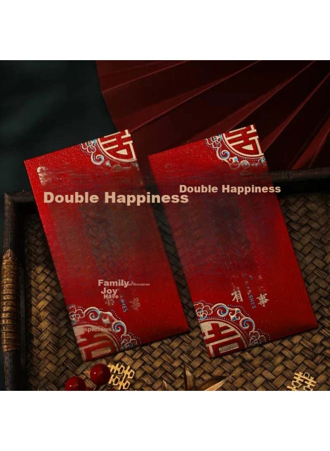 June bride Wedding Red Envelope, High-end, For Celebrating Good Fortune, Engagement, Chinese-style, Wedding Supplies, Thousand-yuan Version, Pack Of 6 - Image 2