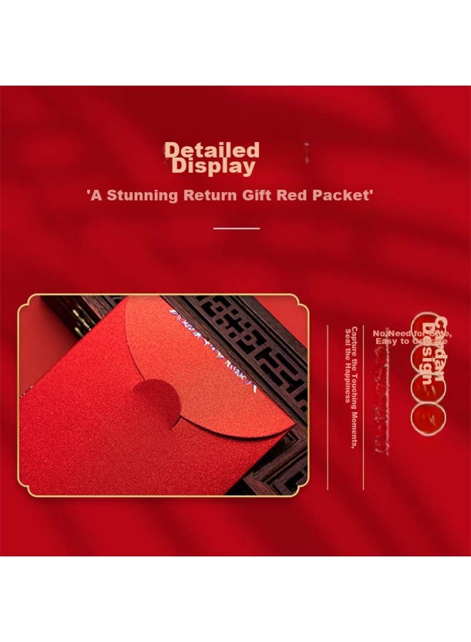 June bride Wedding Red Envelope, High-end, For Celebrating Good Fortune, Engagement, Chinese-style, Wedding Supplies, Thousand-yuan Version, Pack Of 6 - Image 4