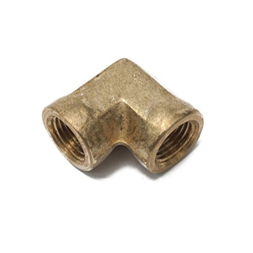 LTWFITTING Brass Pipe Fitting Female 90 Deg 1/8-Inch NPT Elbow Fuel Air(Pack of 5) - Image 2