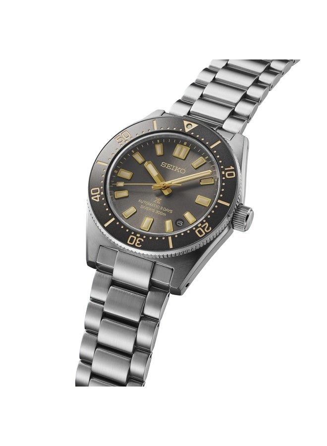Seiko ساعة أوتوماتيكية من بروسبكس "1965 هيريتاج دايفر" SPB455J1، 40 مم قرص رمادي، سوار من الفولاذ المقاوم للصدأ، 300 م مقاومة للماء - Image 5