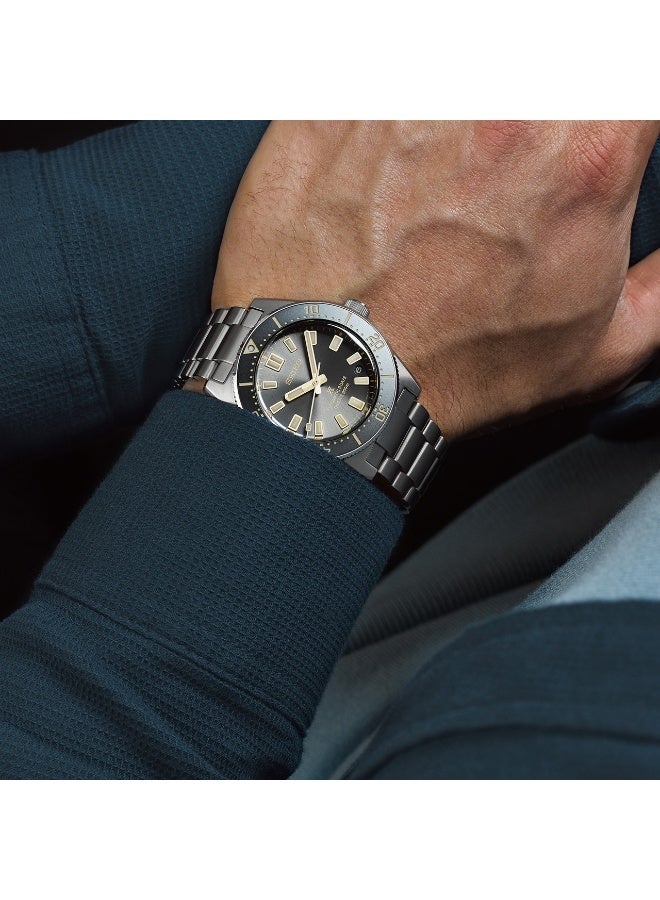 Seiko ساعة أوتوماتيكية من بروسبكس "1965 هيريتاج دايفر" SPB455J1، 40 مم قرص رمادي، سوار من الفولاذ المقاوم للصدأ، 300 م مقاومة للماء - Image 4