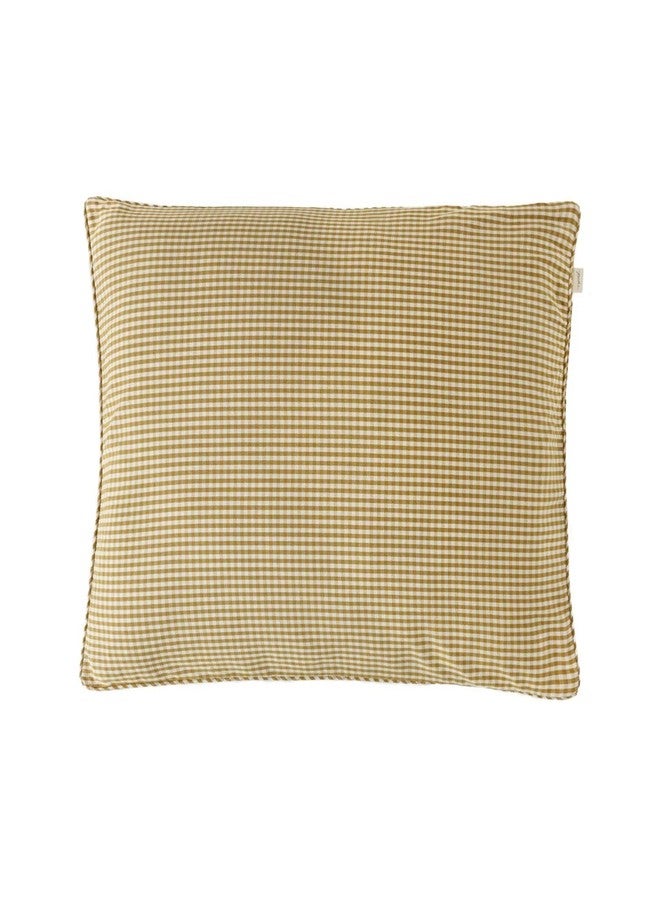PEHR Gingham Sham, Dijon | 100% Organic Cotton & Made Extra-Soft | Stone-Washed Breathable Fabric | Gingham-Covered Button Closure | Fits Pillows Up to 20" x 26" / 50 x 66 cm - Image 2