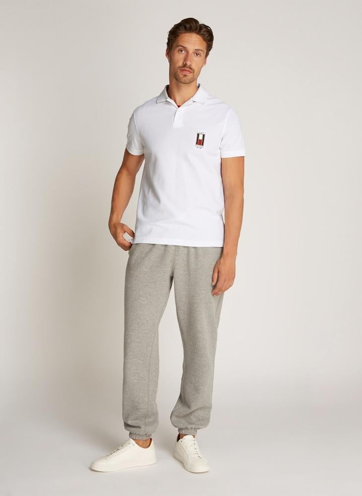 TOMMY HILFIGER Flag Printed Short Sleeve Regular Fit Polo Shirt  - Image 4