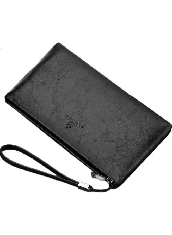 Scarecrow Men'S Handbag, Large Capacity Clutch, Multi-Card Envelope Bag, Zipper Hand Clutch, Soft Handheld Wallet - Image 3