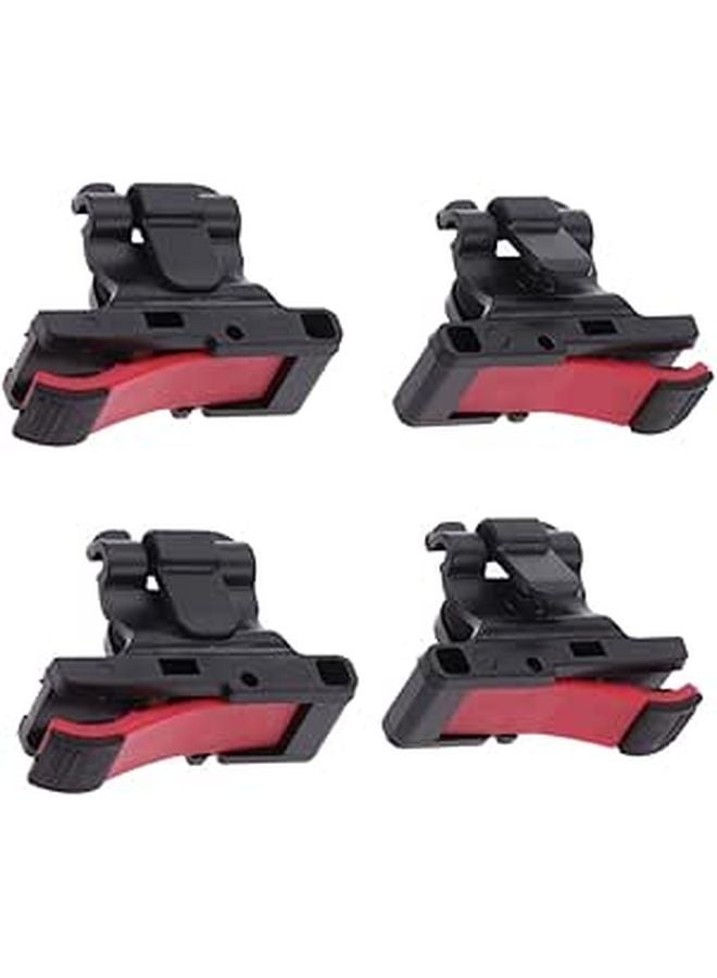 4 Pcs Mobile Game Controller Trigger Buttons Joystick Shooter Aim Key Shortcut Black - Image 1