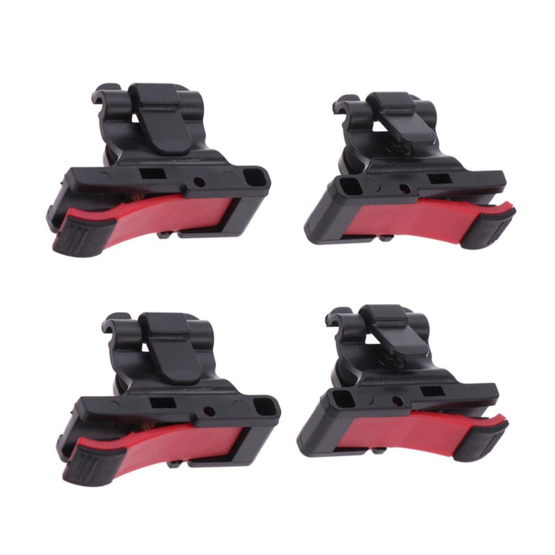 4 Pcs Mobile Game Controller Trigger Buttons Joystick Shooter Aim Key Shortcut Black - Image 2