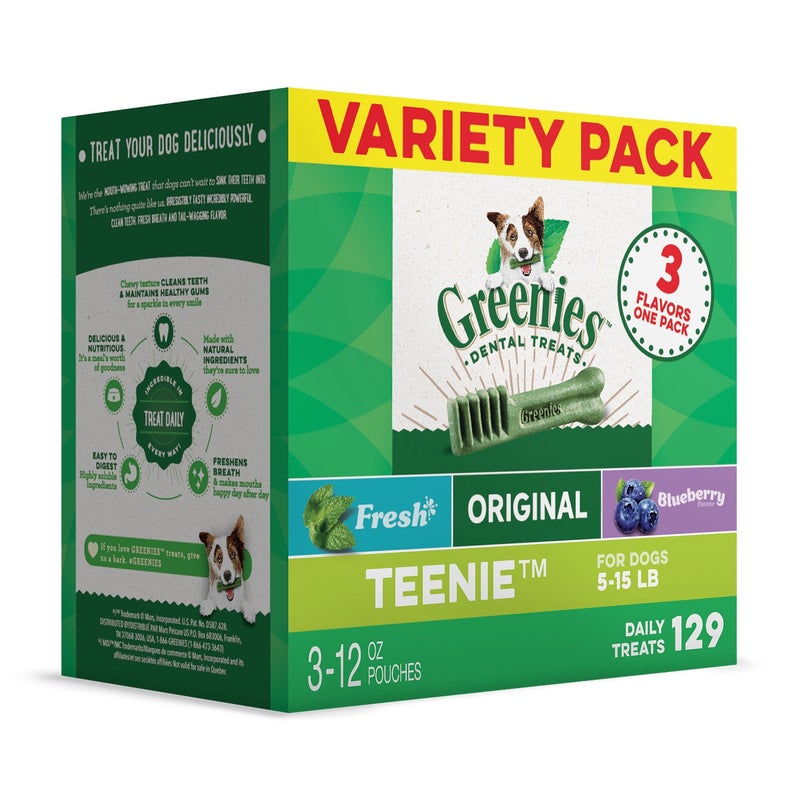 GREENIES 3-Flavor Variety Packs (3, 12oz Packs) - Image 1
