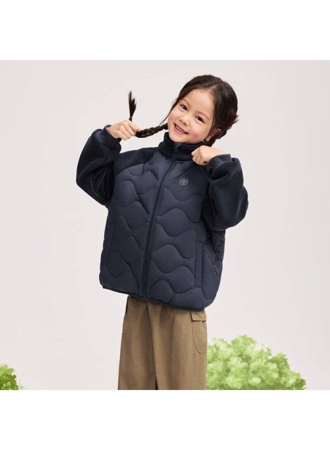SNOWFLYING Xuezhongfei Autumn New Kids And Parent-child Gourd Pattern Spliced Lightweight Down Jacket Versatile Outdoor - Image 3