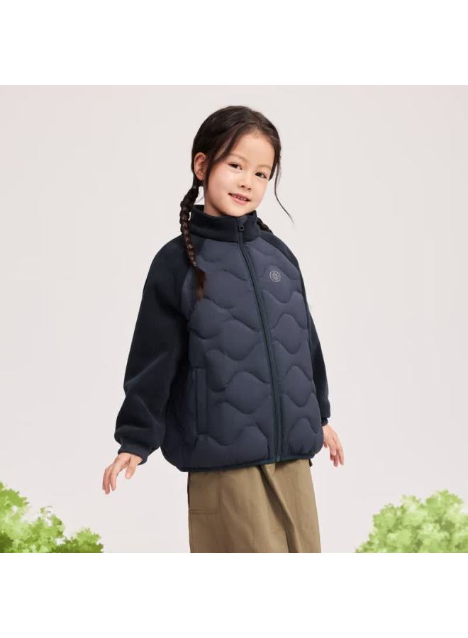 SNOWFLYING Xuezhongfei Autumn New Kids And Parent-child Gourd Pattern Spliced Lightweight Down Jacket Versatile Outdoor - Image 1