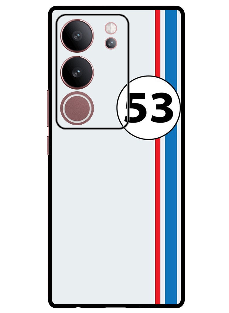 Theodor Protective Case Anti Scratch Shock Proof Bumper Cover For Vivo V29 - V29 Pro Red and blue stripes 53 - Image 1