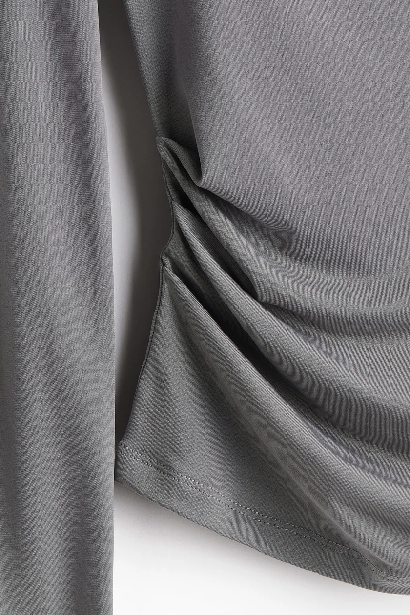 H&M Draped Jersey Top
