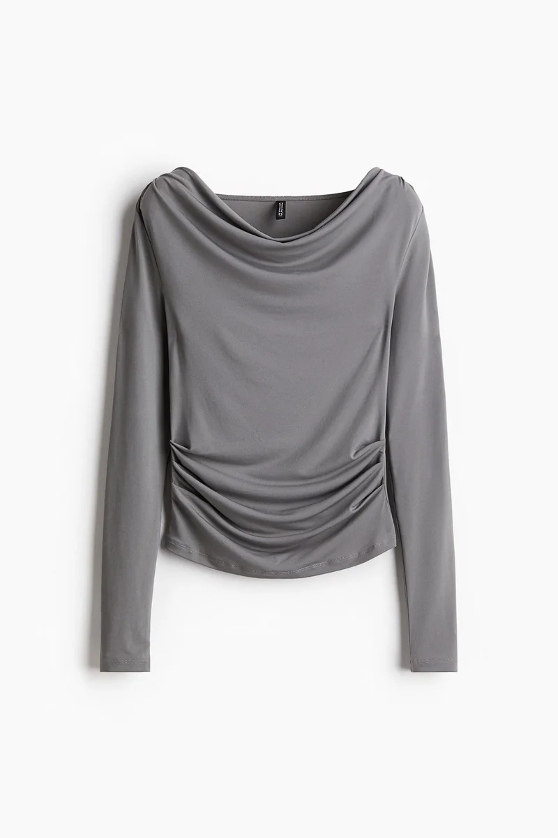 H&M Draped Jersey Top