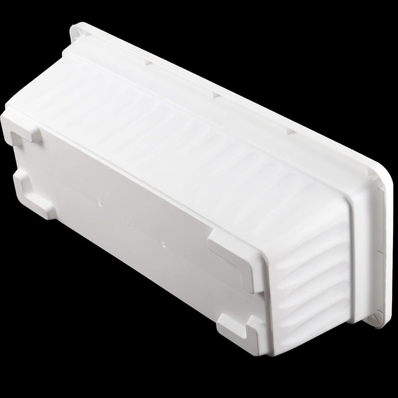 HAKZEON 6 Pack 17 Inches Plastic Flower Box Planters with Trays, Countryside Flower Window Boxes with 30 Plant Labels, White Rectangular Vegetable Planters for Windowsill, Porch, Balcony, Garden - Image 4