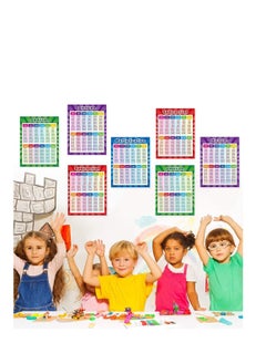 Y&D Extra Large Educational Math Posters for Toddlers Kids, 2PCS Multiplication Division Addition Subtraction Table Chart Elementary School Classroom (17''x22'')  - Image 5