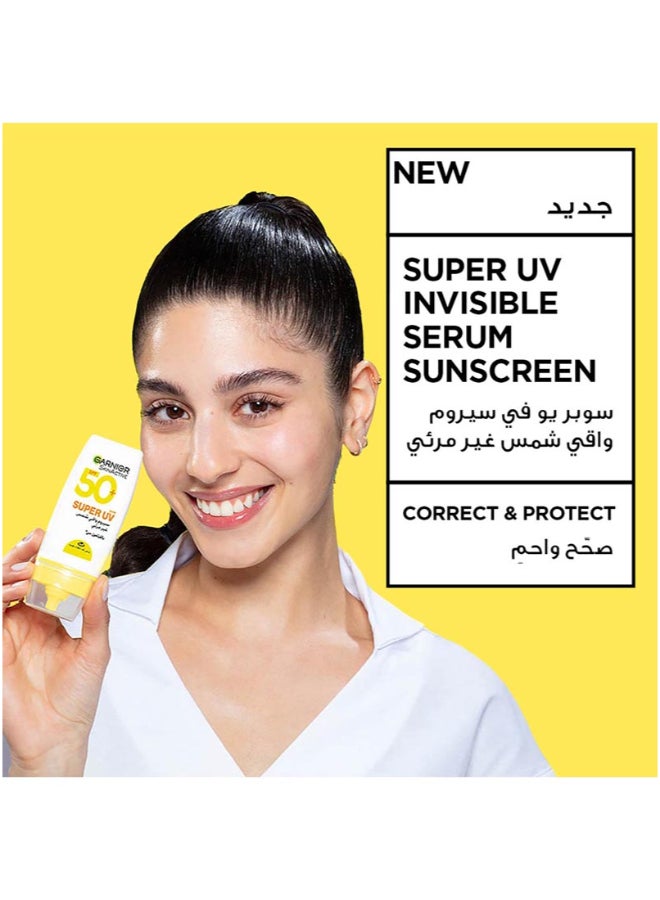 غارنييه Skin Active الجديد: سيروم واقي شمسي فائق الشفافية ضد الأشعة فوق البنفسجية - فيتامين C + تقنية AIR-LOCK - حماية SPF 50+ PA++++ - Image 5