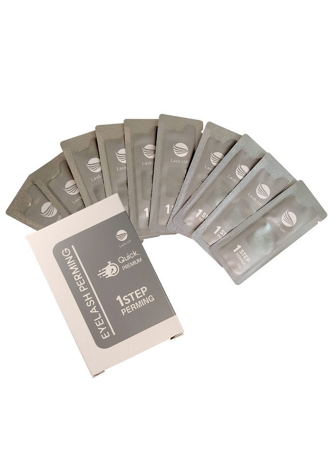 Amber Lash Lash Up Quick Premium Eyebrows Lift Lifting Kit Individual Steps 10 Packets Of 0.8G0.03Oz (Quick Premium Step 1)  - Image 2