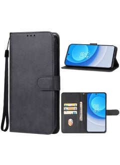 Case Cover For For Tecno Camon 20 Pro 4G Leather Phone Case(Black)