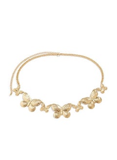 Monolayer Butterfly Waist Chain Gold