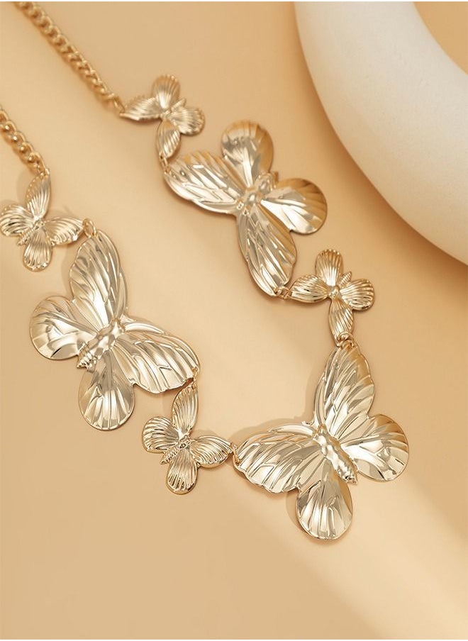NIBEMINENT - Monolayer Butterfly Waist Chain Gold - Image 1