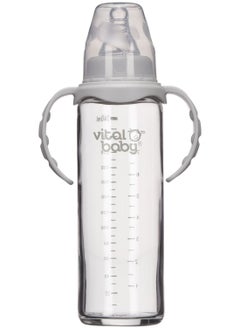 Nurture Glass Baby Feeding Bottle with Handles, 240ml, 0+ Months, Clear - pzsku/Z8E6F28543AD336030349Z/45/_/1694004107/1b0b3602-45cc-48d8-b4d4-d7b038d6dff2