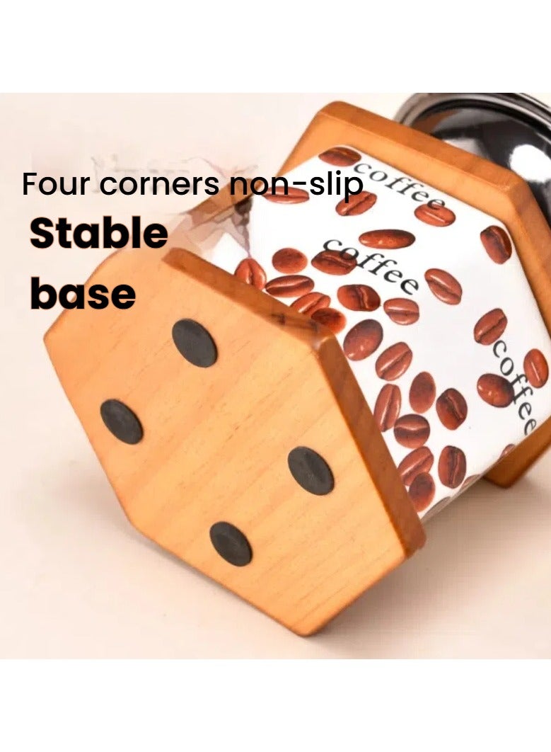 general Home Ceramic Wooden Box Coffee Mill Grinder Mini Grinder Vintage Coffee Maker Hand Grinder - Image 2