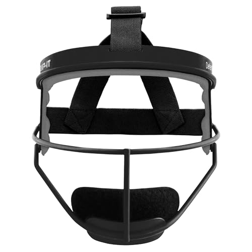 RIP-IT Original Defense Softball Face Mask | Lightweight Protective Softball Fielder's Mask | Adult | Black - Image 2