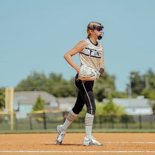 RIP-IT Original Defense Softball Face Mask | Lightweight Protective Softball Fielder's Mask | Adult | Black - Image 3