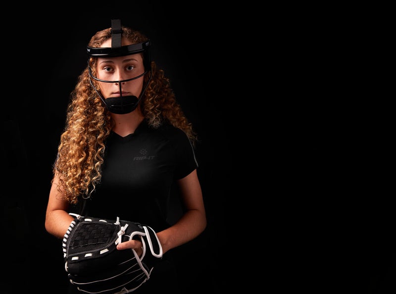 RIP-IT Original Defense Softball Face Mask | Lightweight Protective Softball Fielder's Mask | Adult | Black - Image 4