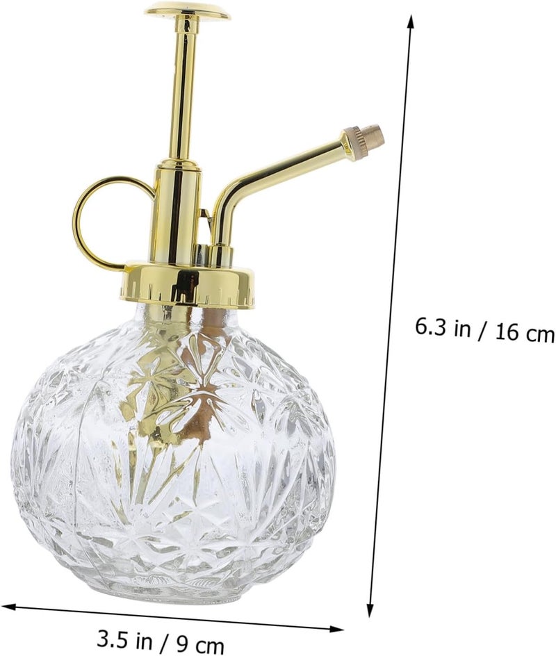 Garneck Small Glass Spray Bottle for Plants - Vintage Watering Can in Gold for Indoor Plants and Garden Watering - Elegant Flower Sprayer for Succulents and Hanging Plants - Image 2