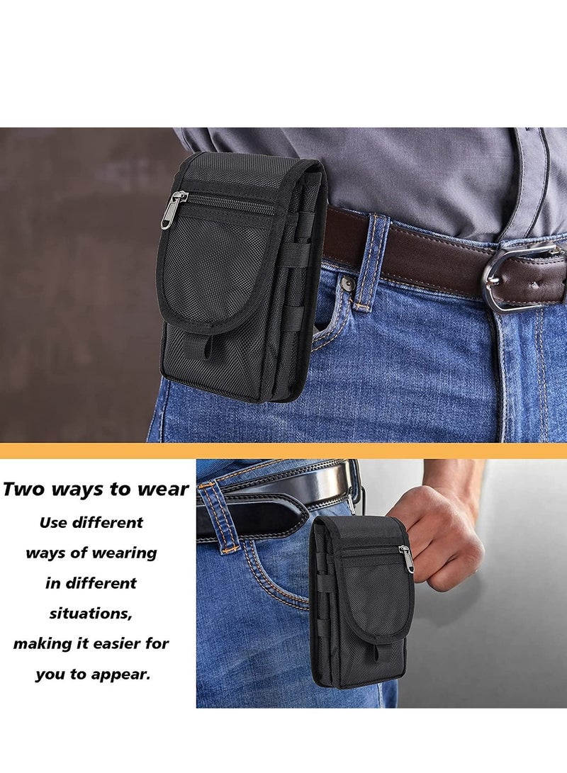 Multi-Purpose Double Pocket Phone Holster Belt Bag for Work, Hiking, Camping & Outdoor Activities - Image 4