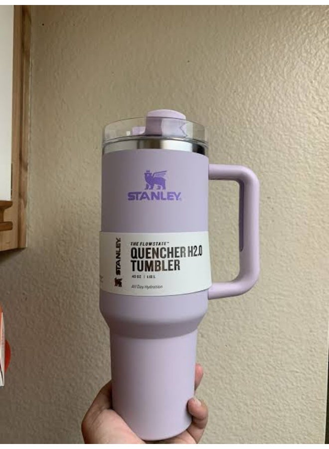 Stanley Quencher H2.0 Tumbler with Handle and Straw 30 oz | Flowstate 3-Position Lid | Cup Holder Compatible for Travel | Insulated Stainless Steel Cup | BPA-Free | Lilac - Image 2