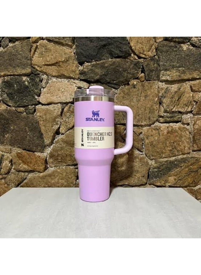 Stanley Quencher H2.0 Tumbler with Handle and Straw 30 oz | Flowstate 3-Position Lid | Cup Holder Compatible for Travel | Insulated Stainless Steel Cup | BPA-Free | Lilac - Image 1