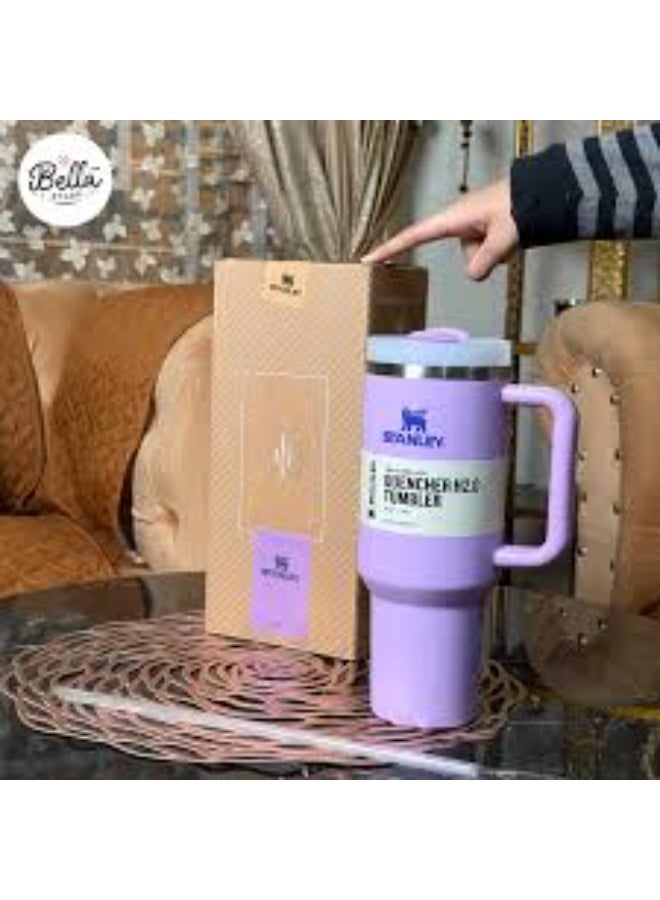 Stanley Quencher H2.0 Tumbler with Handle and Straw 30 oz | Flowstate 3-Position Lid | Cup Holder Compatible for Travel | Insulated Stainless Steel Cup | BPA-Free | Lilac - Image 3