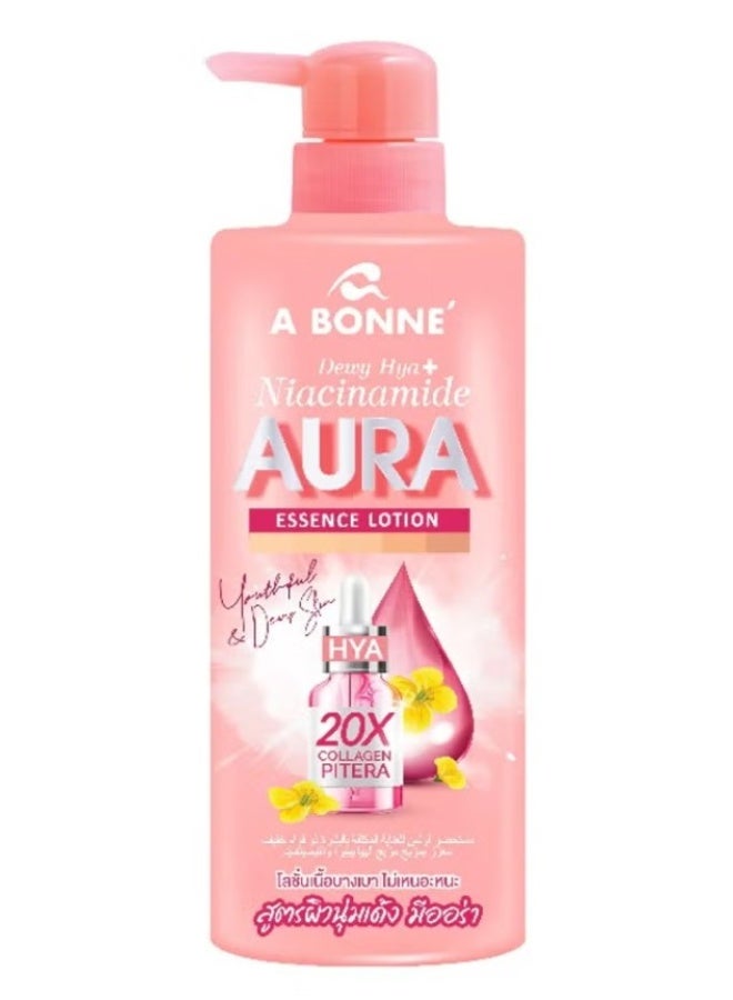 A BONNE A Bonné HYA Niacinamide AURA Essence 20X Collagen Body Lotion, Hydrating Brightening Moisturiser for Smooth Skin 500ml - Image 1
