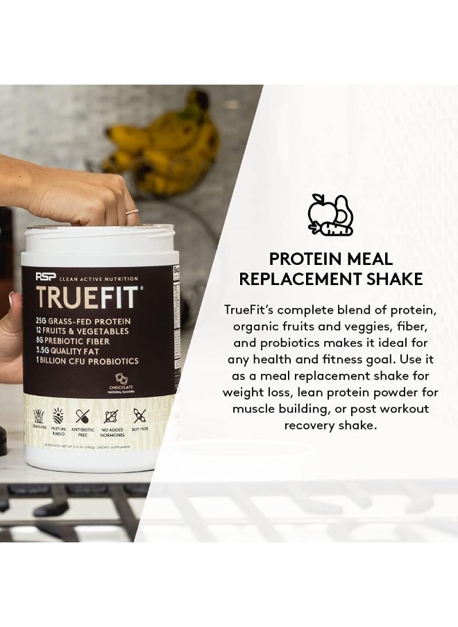 RSP Nutrition - Rsp Truefit - Grass Fed Lean Meal Replacement Protein Shake, All Natural Whey Protein Powder With Fiber & Probiotics, Non-Gmo, Gluten-Free & No Artificial Sweeteners, 2 Pounds (Vanilla) - Image 1