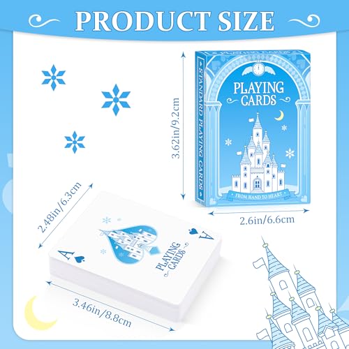 Wkchxd Playing Cards Castle Themed Playing Cards Deck of Cards Standard Poker Cards Set for Family Game NightTable Card GamesMagicBlackjackThemed Party Gift for Birthday Christmas Stocking Stuffers - Image 5