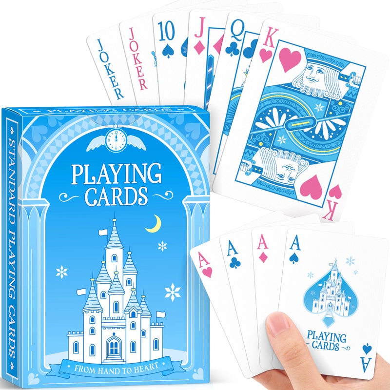 Wkchxd Playing Cards Castle Themed Playing Cards Deck of Cards Standard Poker Cards Set for Family Game NightTable Card GamesMagicBlackjackThemed Party Gift for Birthday Christmas Stocking Stuffers - Image 3