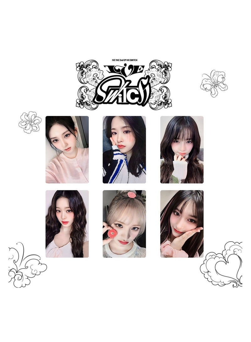 NIBEMINENT 6 Pcs Kpop IVE - IVE SWITCH Lomo Cards Card For Fans Collection Gifts