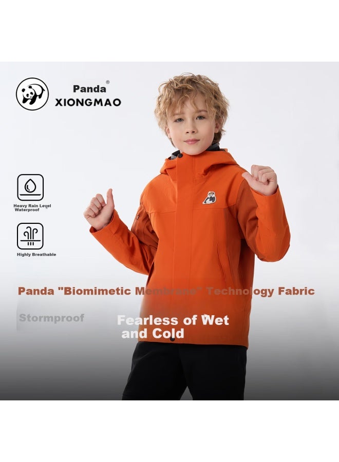 Panda Camel Series Kids 3-In-1 Windproof And Waterproof Outdoor Fleece Lined Warm Jacket R828,120 - Image 2