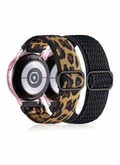 Y&D Floral Bands Compatible with Samsung Active 2 Watch Band 40mm Adjustable 20mm Stretchy Loop Strap  - Image 1