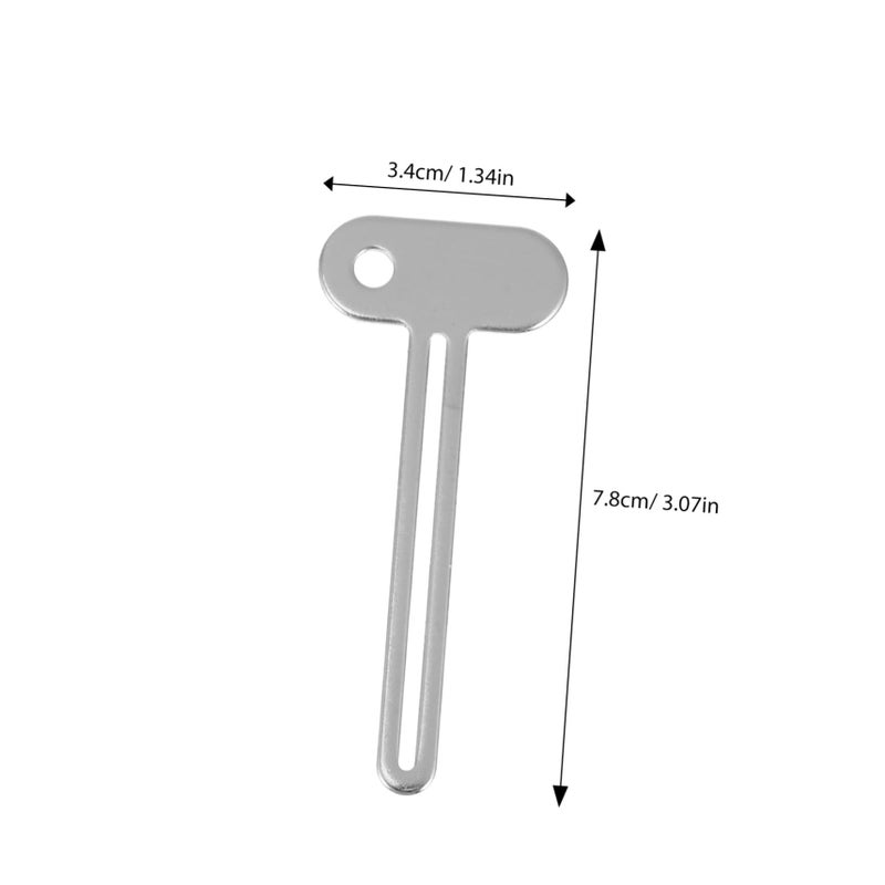 6 Pack Metal Toothpaste Squeezer Tube Roller Key Chain For Travel - Image 3