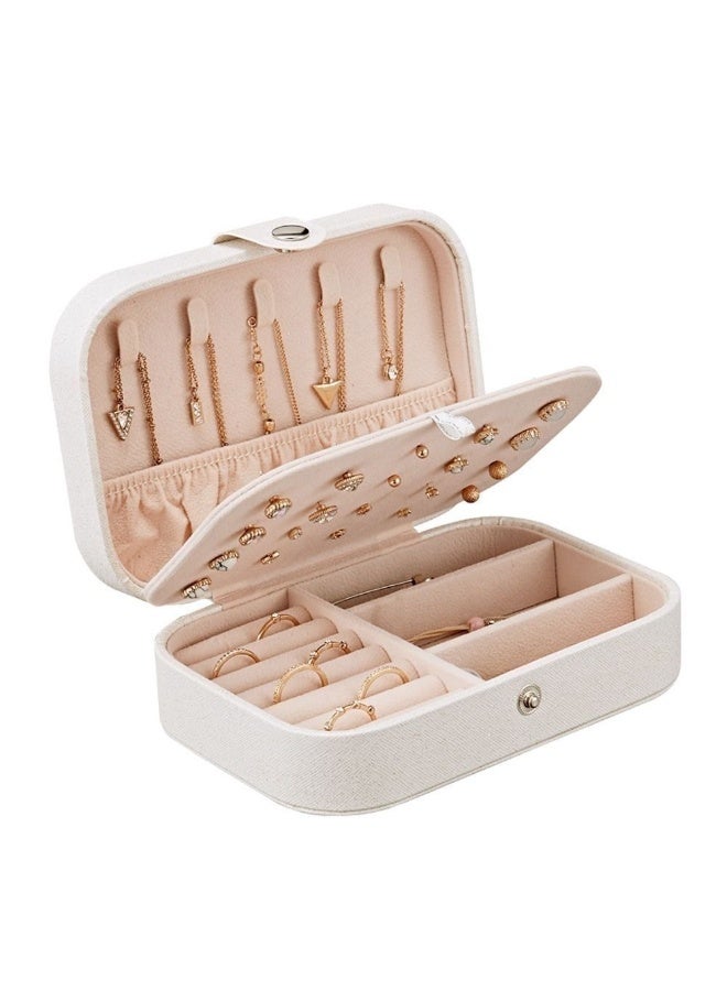 AuliceVerse Jewelry storage box, high-end and exquisite anti oxidation, portable and large capacity for travel, can store earrings, necklaces, jewelry, bracelets - Image 2