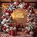 kozee Red Christmas Party Decorations with Balloon Garland Arch Kit Red White Silver Cane Candy Explosion Star Foil Balloons for Winter Xmas New Year eve Birthday Decorations - Image 4