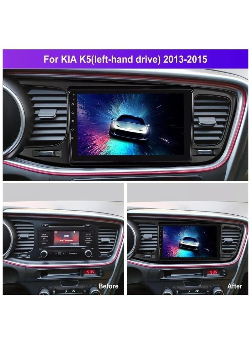 SHEZA STAR Android Car Stereo for Kia Optima 2013-2015 2GB RAM 32GB ROM Support Carplay, Mirror Link Wi-Fi BT, Radio GPS Navigation, 9 Inch IPS.QLED Touch Screen with AHD Camera Included - Image 1